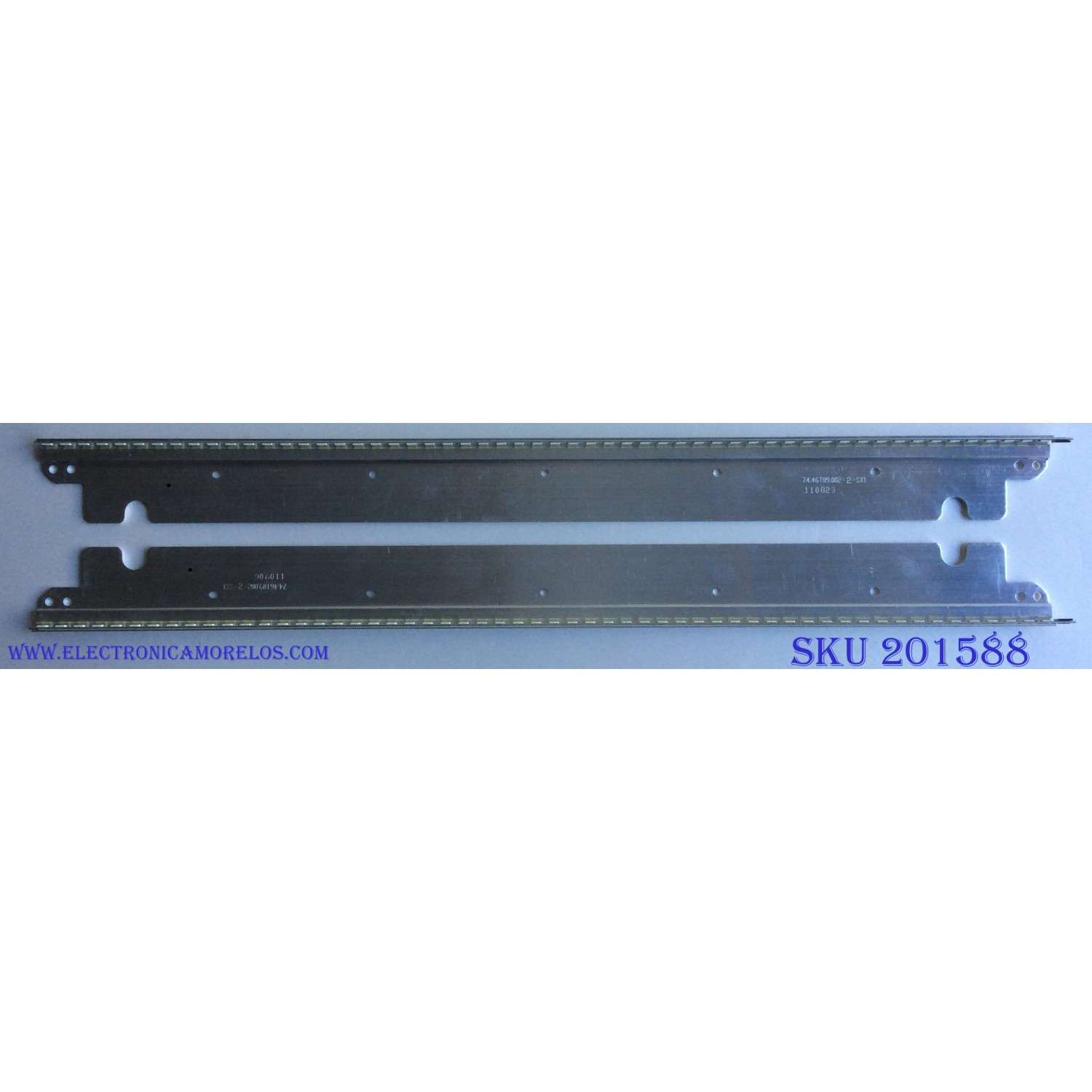 KIT DE LED´S PARA T V / ( 2 PIEZAS ) T460HB01 V.1 / 46IN R TYPE 6030PKG 56EA Rev0.3 101217 / 74.46T09.002-2-SX1 / MODELO M3D460SR LTYAKSAM	