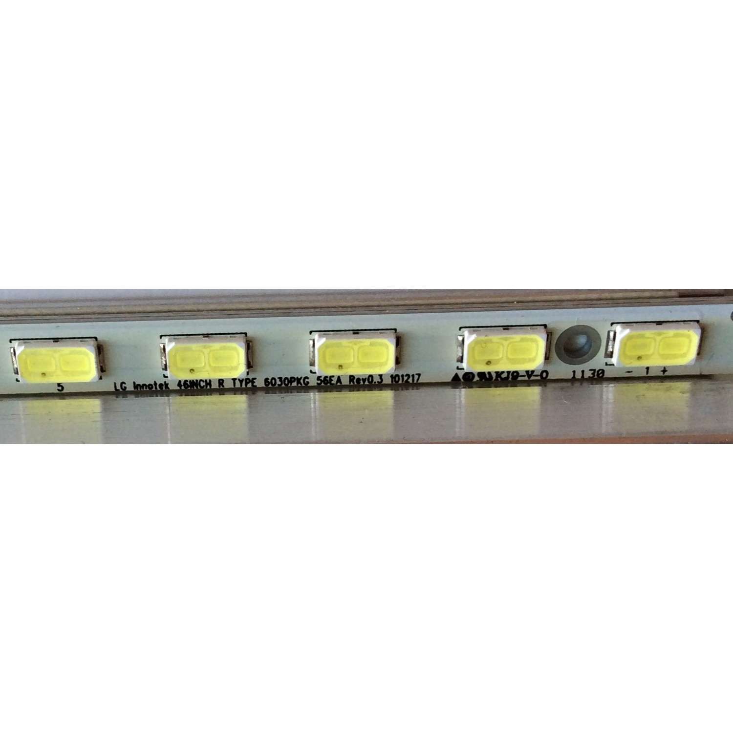 KIT DE LED´S PARA T V / ( 2 PIEZAS ) T460HB01 V.1 / 46IN R TYPE 6030PKG 56EA Rev0.3 101217 / 74.46T09.002-2-SX1 / MODELO M3D460SR LTYAKSAM	 - Imagen 3