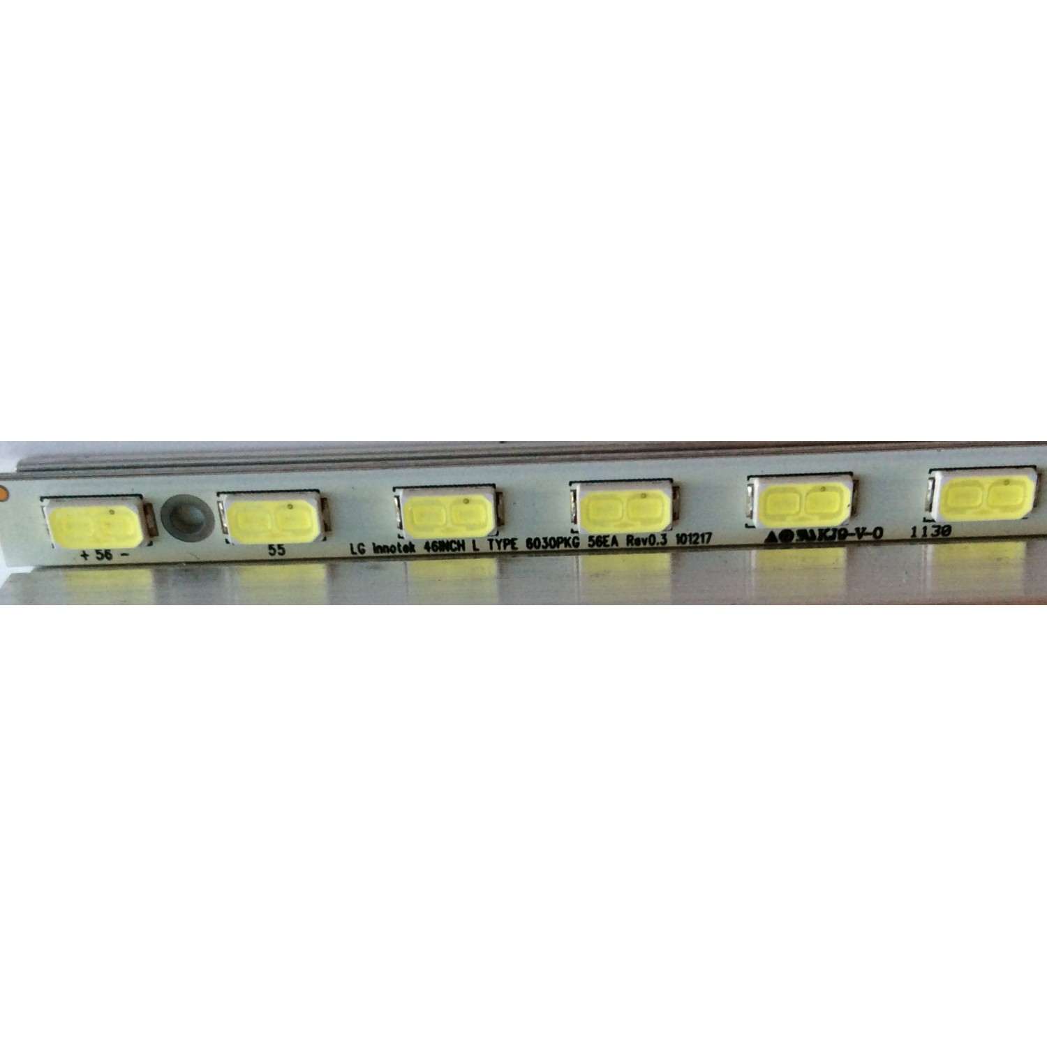 KIT DE LED´S PARA T V / ( 2 PIEZAS ) T460HB01 V.1 / 46IN R TYPE 6030PKG 56EA Rev0.3 101217 / 74.46T09.002-2-SX1 / MODELO M3D460SR LTYAKSAM	 - Imagen 2