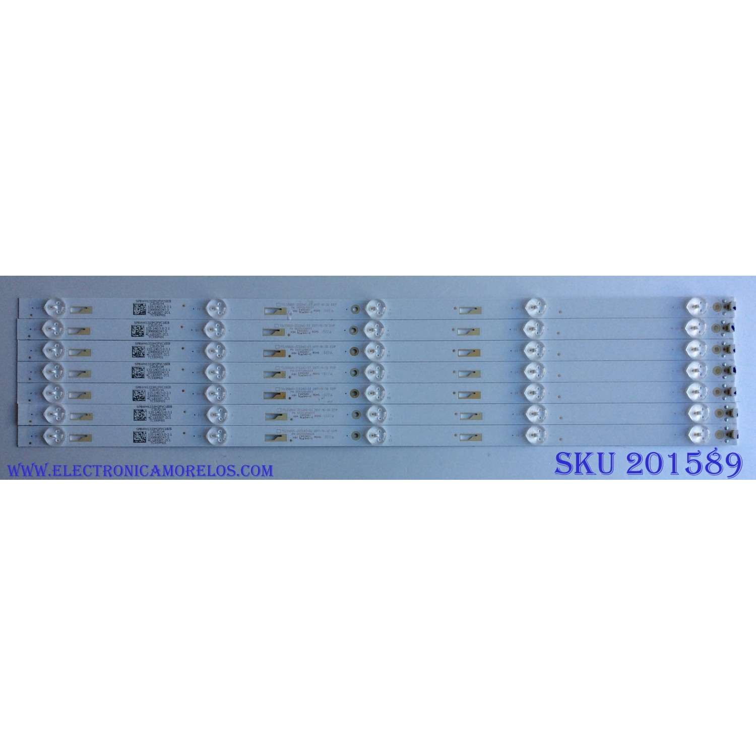KIT DE LED´S PARA TV / ((INCOMPLETO SOLO 7 PIEZAS)) / INSIGNIA LVF550CSDX E13 V1 / TCL55D05-ZC22AG-03 / 303TC550033 / 4C-LB550T-ZC1 / MODELO NS-55D510NA19	
