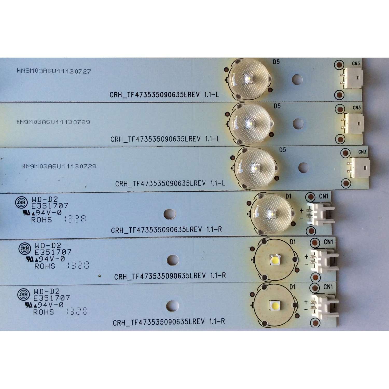 KIT DE LED´S PARA TV / ((INCOMPLETO SOLO 8 PIEZAS)) LSC470HN05-B01 / T470HVN01.V2 / CRH_TF473535090635LREV 1.1-R / CRH_TF473535090635LREV 1.1-LC / MODELOS ELEMENT ELEFT471 / SEIKI SE47FY19 /	 - Imagen 2