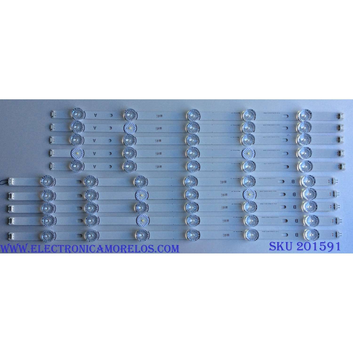 KIT DE LED´S PARA TV / LG ( 10 PIEZAS ) NC550DUE-VCCP3 / 3.0_55inch_Rev0.1_140428 / FMZB25Q1A / MODELO 55LH5750	