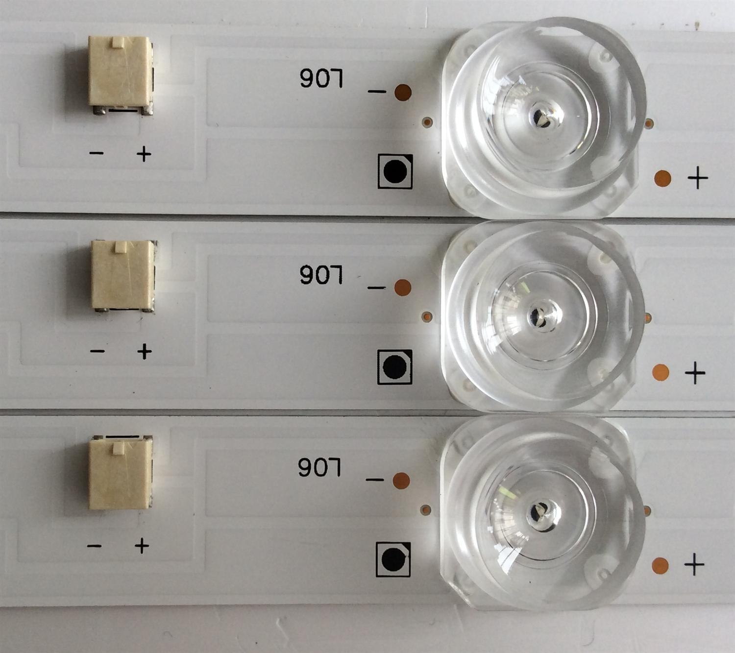 KIT DE LED´S PARA TV VIZIO (3 PIEZAS) NUMERO DE PARTE JL.D40071330-202CS-M_V02 / 6C01B001BX300 / E469119 / PANEL V400HJ9-D03 REV.C1 / MODELO D40F-G9 - Imagen 2