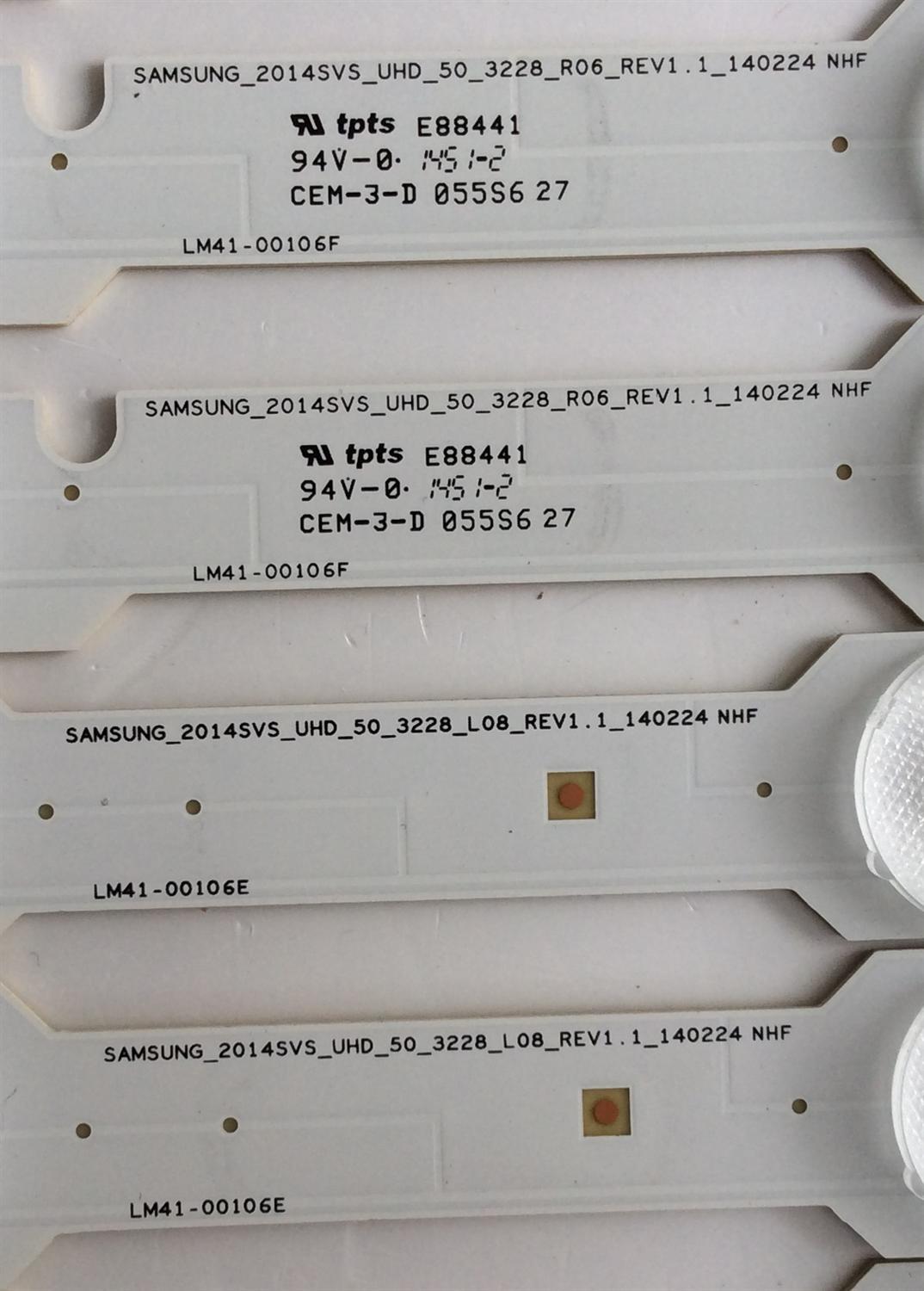 KIT DE LED´S PARA TV ( 12 PIEZAS) SAMSUNG BN96-33495A / BN96-33496A /SAMSUNG_2014SVS65_CURVED_3228_R09_REV1.0 / SAMSUNG_2014SVS65_CURVED_3228_L09_REV1.0 / 33495A / 33496A / LM41-00093A / LM41-00091Y / PANEL CY-VH065FGLV2H / MODELO UN65HU7250FXZA UH02 - Imagen 3