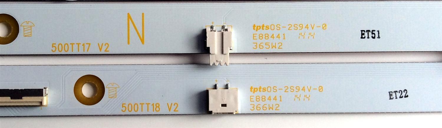KIT DE LED'S PARA TV (16 PIEZAS) / VIZIO 500TT20 V3 / 500TT19 V3 / 500TT18 V2 / 500TT17 V2 / E88441 / YX-5001700-4D555-0-D-45A / YX-5001710-4D555-0-E-45A / PANEL TPT500J1-HVN04 / MODELOS D500I-B1 / D500I-B1 LTYWRTBQ / E500I-B1 / E500I-B1 LTY6PLKR - Imagen 2