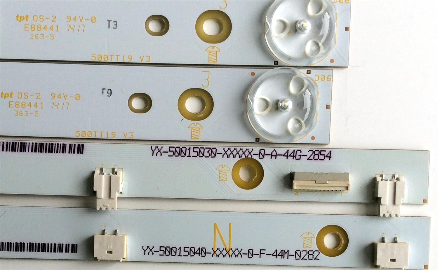 KIT DE LED'S PARA TV (16 PIEZAS) / VIZIO 500TT20 V3 / 500TT19 V3 / 500TT18 V2 / 500TT17 V2 / E88441 / YX-5001700-4D555-0-D-45A / YX-5001710-4D555-0-E-45A / PANEL TPT500J1-HVN04 / MODELOS D500I-B1 / D500I-B1 LTYWRTBQ / E500I-B1 / E500I-B1 LTY6PLKR - Imagen 4