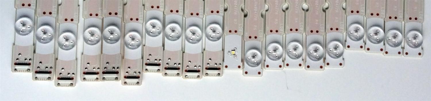 KIT DE LED'S PARA TV (20 PIEZAS) / SONY NLAW00477 / NLAW00477L / NLAW00477R / 80419101 / PANEL YD8F009DND01B / MODELO XBR-65X900F - Imagen 4