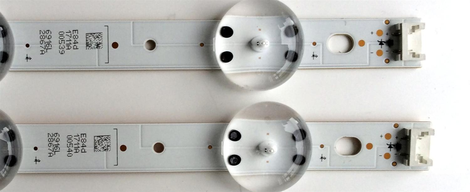 KIT DE LED'S PARA TV LG ((2 PIEZAS)) / NUMERO DE PARTE 6916L-2867A / 6916L2867A / SUNG WE155V0 E74739 / E84D1711A00540 / E84D1711A00539 / ART3 2867 REV0.3 1 / V17 43 / PANEL LC430DGG (FK)(M3) / MODELO 43UV340H-UA / 43UV340H-UA.BUSYLJM - Imagen 2