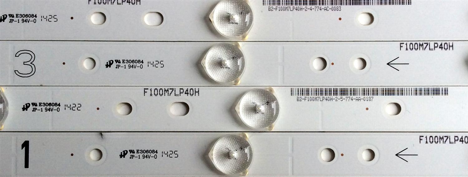 KIT DE LED'S PARA TV (12 PIEZAS) / SHARP E306084 / F100M7LP40H / 0981010221A9 / IC-C-VZAA48D377A / 0981010221AA / IC-D-VZAA48D377B / 0981010221AB / IC-C-VZAA48D377C / 0981010221AC / IC-D-VZAA48D377D / PANEL / MODELO LC-48LE551U - Imagen 5