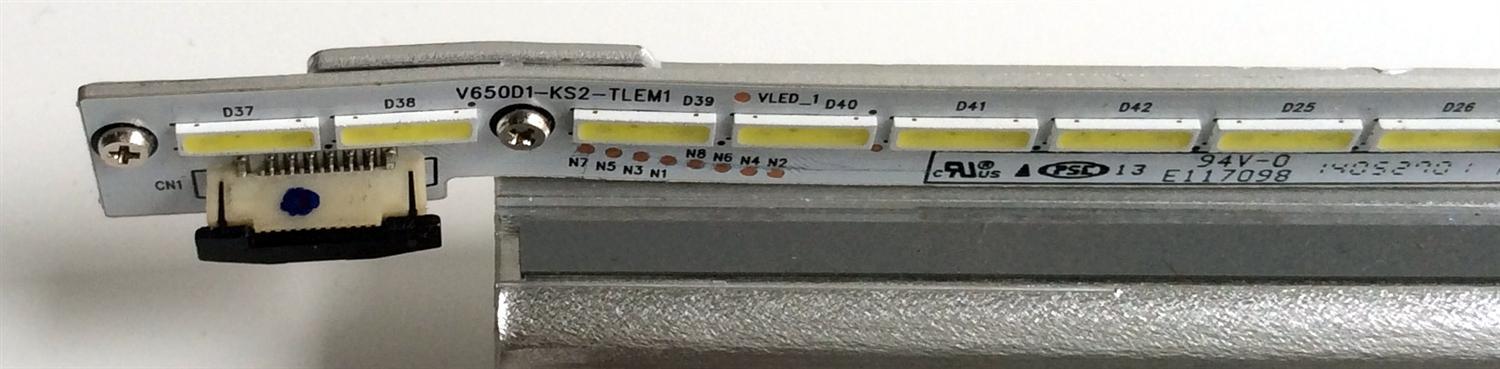 LED PARA TV / LG V650D1-KS2-TREM1 / V650D1-KS2-TLEM1 / E117098 / N31A46MA C / 094756 / PANEL V650HP1-LD6 Rev.E2 / MODELO 65LB5200-UA / 65LB5200-UA.CUSJLH - Imagen 4