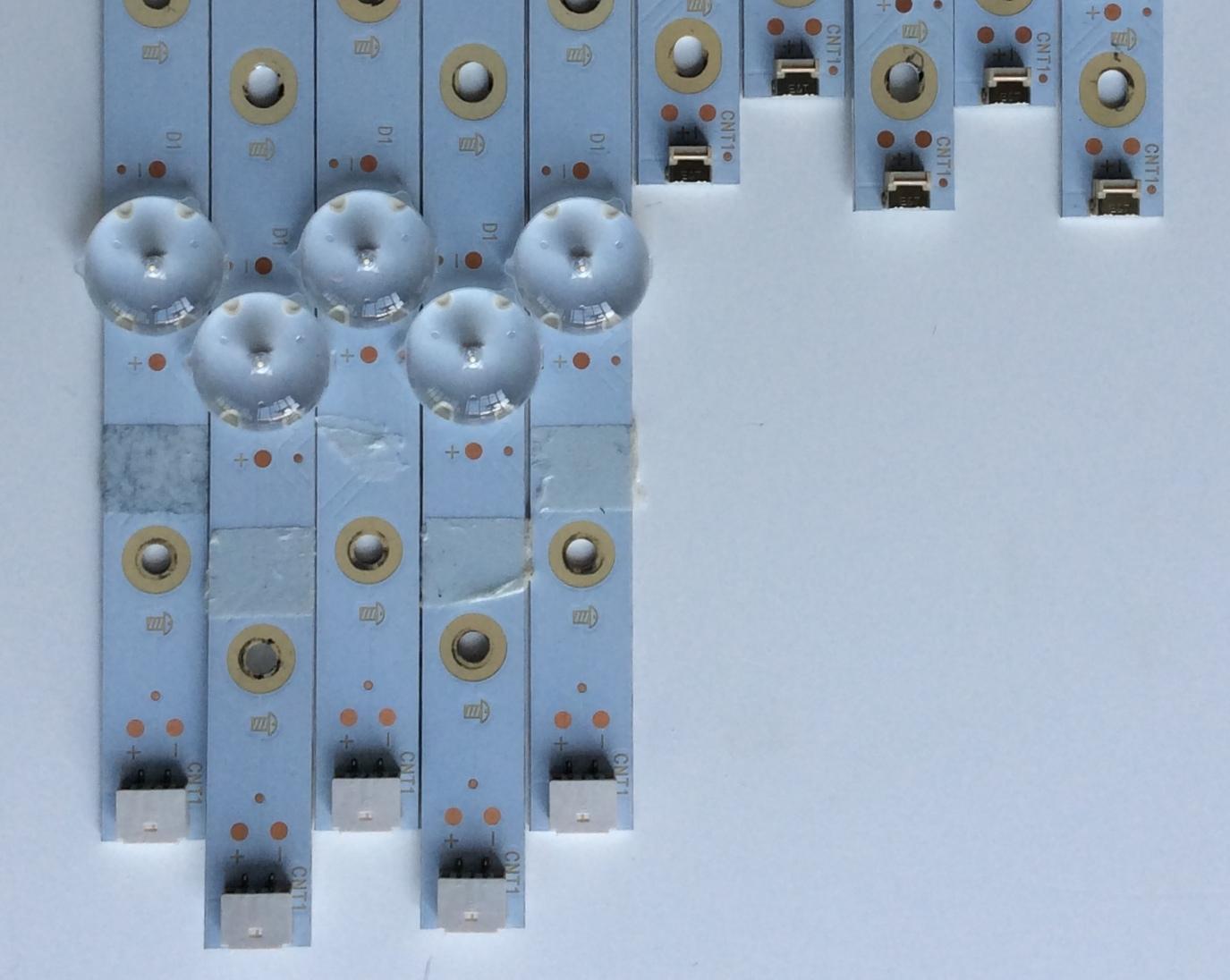 KIT DE LED'S PARA TV (10 PIEZAS) / INSIGNIA LB55135 V1_01 / E349386 / LB55135 V0_01 / 81075 / 2E59800000LE / 210BZ05DLB33MBM00L / 210BZ04DRB33MBM00L / PANEL TPT550U2-D072.L REV:S02B / MODELO NS-55DF710NA19 - Imagen 2