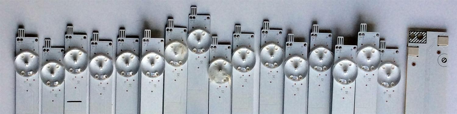 KIT DE LED'S PARA TV (16 PIEZAS) / VIZIO LB55133 / 0981-0108-HD01 / 09810108HD01 / E466169 / E349376 / LB55133 V0_02 / PANEL T550QVN05.6 / MODELO M55-F0 LAUAWZKU - Imagen 4