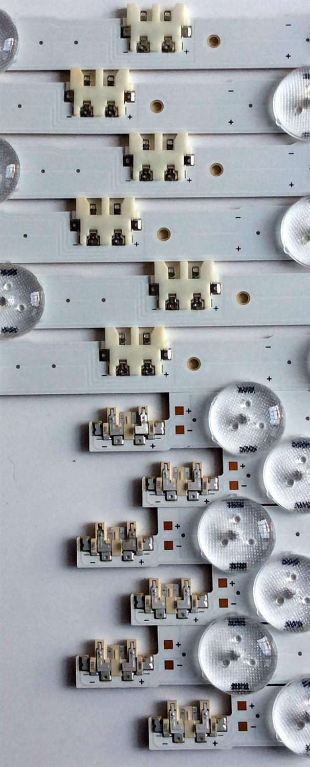 KIT DE LED'S PARA TV SAMSUNG (12 PIEZAS) / NUMERO DE PARTE D4GE-550DCA3-R3 / D4GE-550DCB-R3 / LM41-00099A / LM41-00099G / E88441 / 2014SVS55 / 140111 / BN96-30431A / BN96-30432A / PANEL'S CY-GJ055BGAVYH / GJ055BGA-B1 / MODELOS HG55NE477 / LH55DMEPLGA/GO - Imagen 6