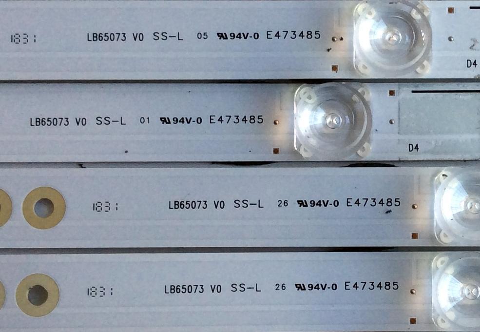 KIT DE LED'S PARA TV (12 PIEZAS) / SHARP LB65073 / LB65073 V0 / E473485 / 1199800 / PANEL HD650S1U71 / HD650S1U71\S8\GM\CKD\ROH / MODELOS LC-65Q7300U / 65R6E - Imagen 4