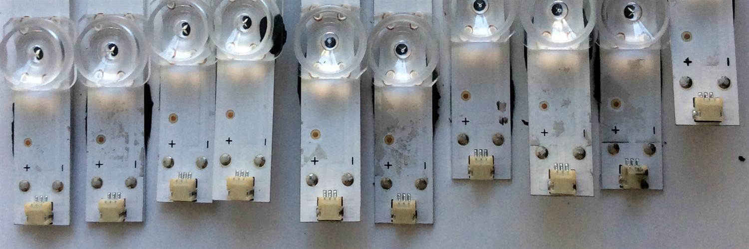 KIT DE LED'S PARA TV (SOLO 10 PIEZAS) / ((INCOMPLETO)) / SHARP JL.D65051330-365AS-M_V02 / 1199095 / 181005 / JL.D65051330  / PANEL HD650S1U71 / HD650S1U71-L1\S0\GM\ROH / MODELO LC-65Q7300U - Imagen 4