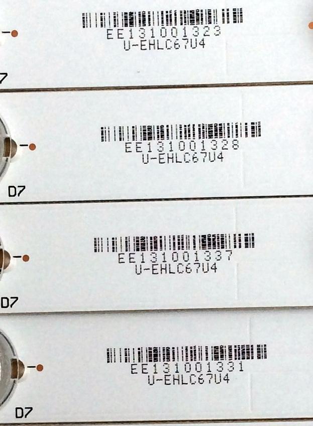 KIT DE LEDS PARA TV VIZIO ORIGINAL 14 PIEZAS / NUMERO DE PARTE GJ-D2P5-430-D712-L-TEST-V3 / GJ-D2P5-430-D712-R-TEST-V3 / GJ-D2P5-430-D712-L-V3-CB / U-EHLC67U4 / PANEL TPT430H3-QVN01.U REV: S000A / MODELOS M43-C1 / M43-C1 LTTWSPAR / M43-C1 LTTWSPCR - Imagen 3