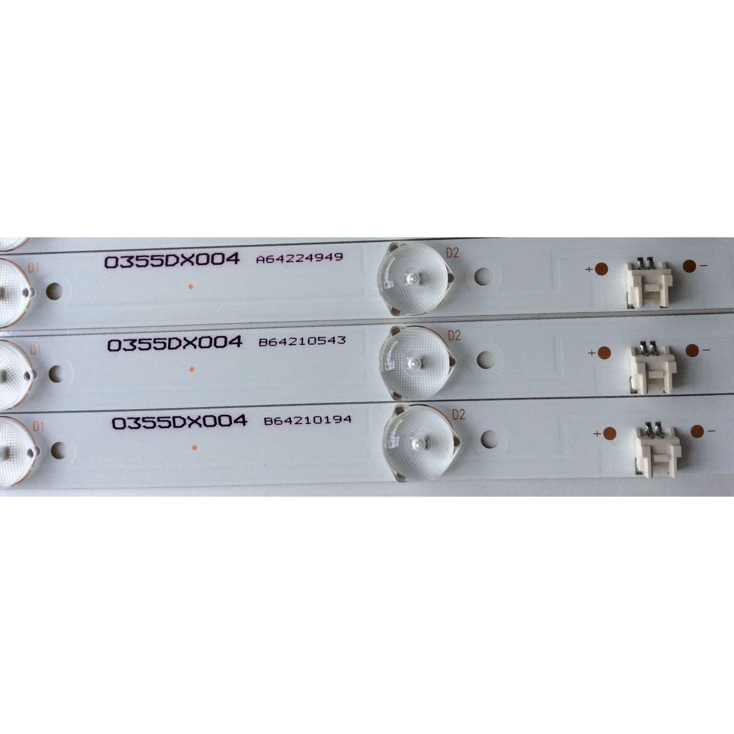 KIT DE LED´S PARA TV ( 12 PIEZAS) WESTINGHOUSE 3P55DX002 / 0355DX004 / A4-P-30 21004935 / 21004935 / E469119 / PANEL MD5508YTLU / MODELO WD55UT4490 - Imagen 2