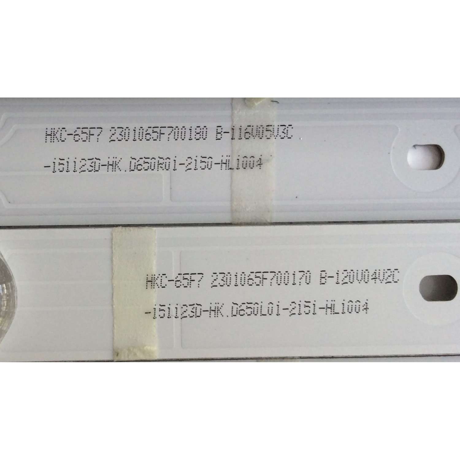 KIT DE LED´S PARA TV ( 14 PIEZAS) HITACHI SJ.HK.D6500801-2835BL-M / SJ.HK.D6500801-2835BR-M / 1.14.MD65002 / 1.14.MD65003 / 2301065F700180 / 151123D-HK.D650L01-2151-HL1004 / 151123D-HK.D650R01-2151-HL1004 / PANEL T650QVN02.0 / MODELO 65" - Imagen 3