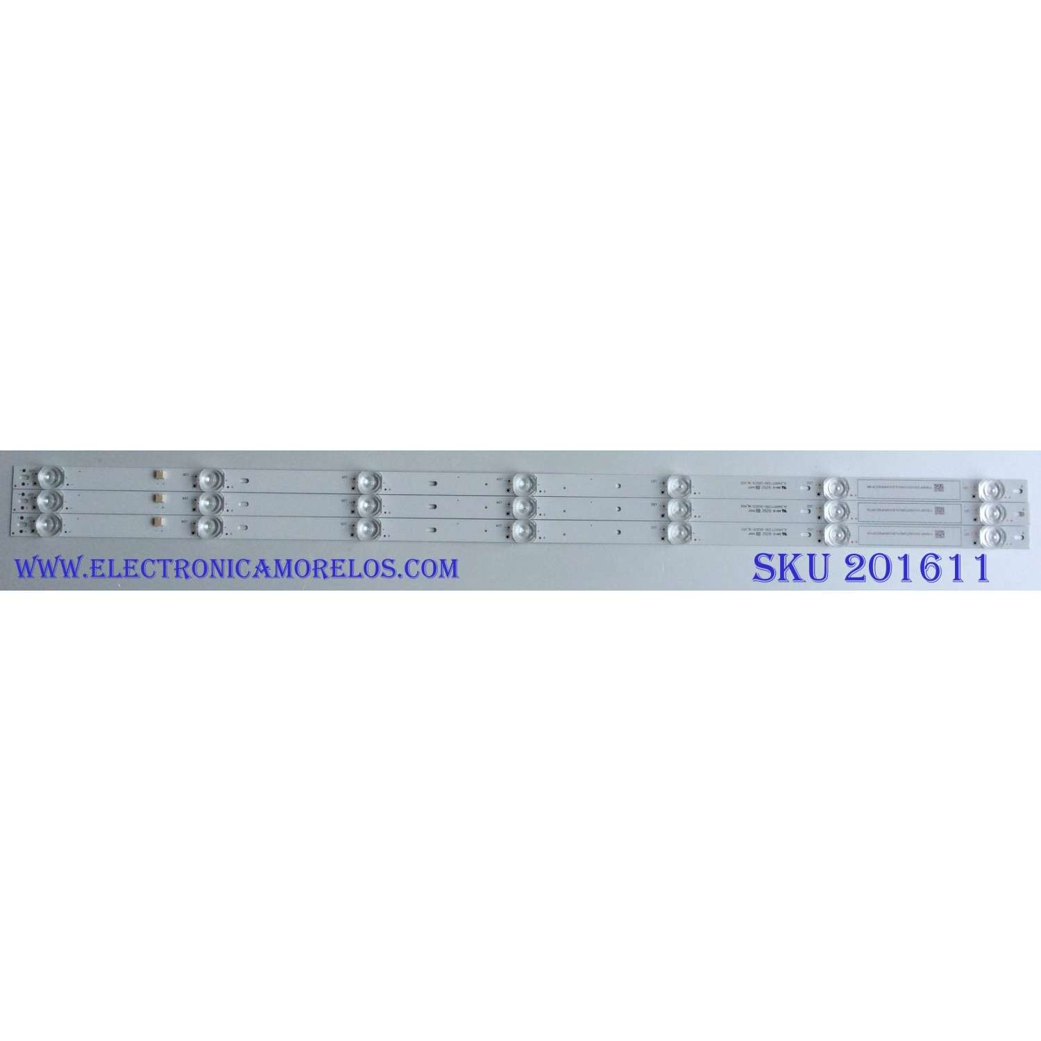 KIT DE LED´S PARA TV VIZIO (3 PIEZAS) NUMERO DE PARTE JL.D40071330-202CS-M_V02 / 6C01B001BX300 / E469119 / PANEL V400HJ9-D03 REV.C1 / MODELO D40F-G9