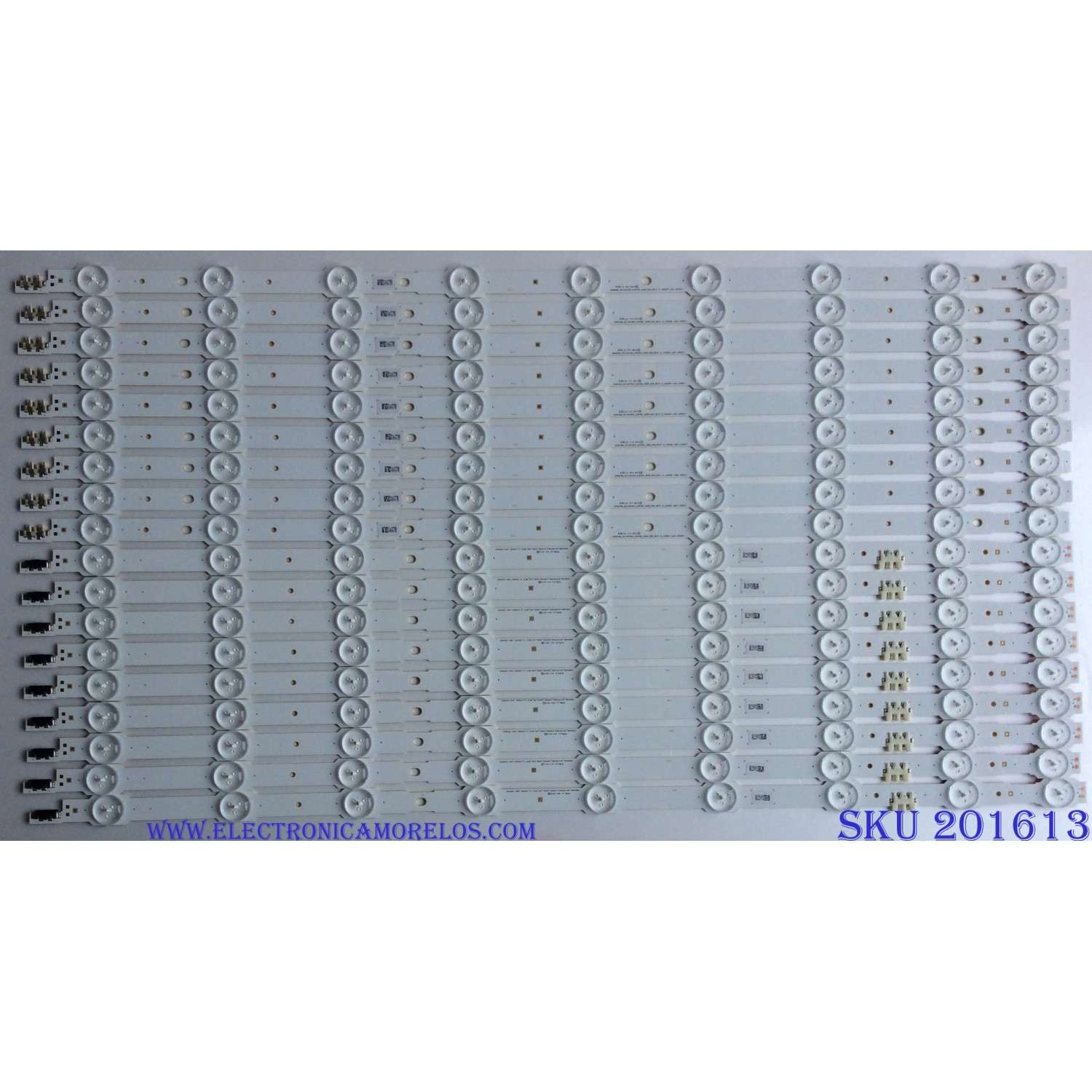 KIT DE LED´S PARA TV ( 18 PIEZAS) SAMSUNG BN96-33495A / BN96-33496A / SAMSUNG_2014SVS65_CURVED_3228_R09_REV1.0 / SAMSUNG_2014SVS65_CURVED_3228_L09_REV1.0 / 33495A / 33496A / LM41-00093A / LM41-00091Y / PANEL CY-VH065FGLV2H / MODELO UN65HU7250FXZA UH02