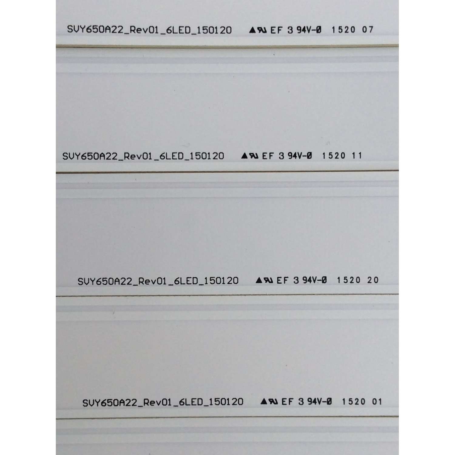 KIT DE LEDS ORIGINAL PARA TV SONY 10 PIEZAS / NUMERO DE PARTE SVY650A22 / SVY650A22_REV01_6LED_150120 / YG332 / PANEL SYV6542 / MODELO XBR-65X810C - Imagen 2
