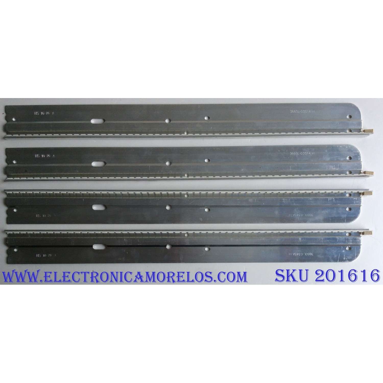 KIT DE LED´S PARA TV ( 4 PIEZAS) PANASONIC LG INNOTEK 37 INCH REV 0.5 54EA B TYPE-1 / LG INNOTEK 37 INCH REV 0.5 54EA B TYPE-2 / 3660L-0351A 1-1 / 3660L-0345A 1-1 / AG0939 / AG0940 / PANEL LC370EUH (SC)(AY) / MODELO TC-L37D2