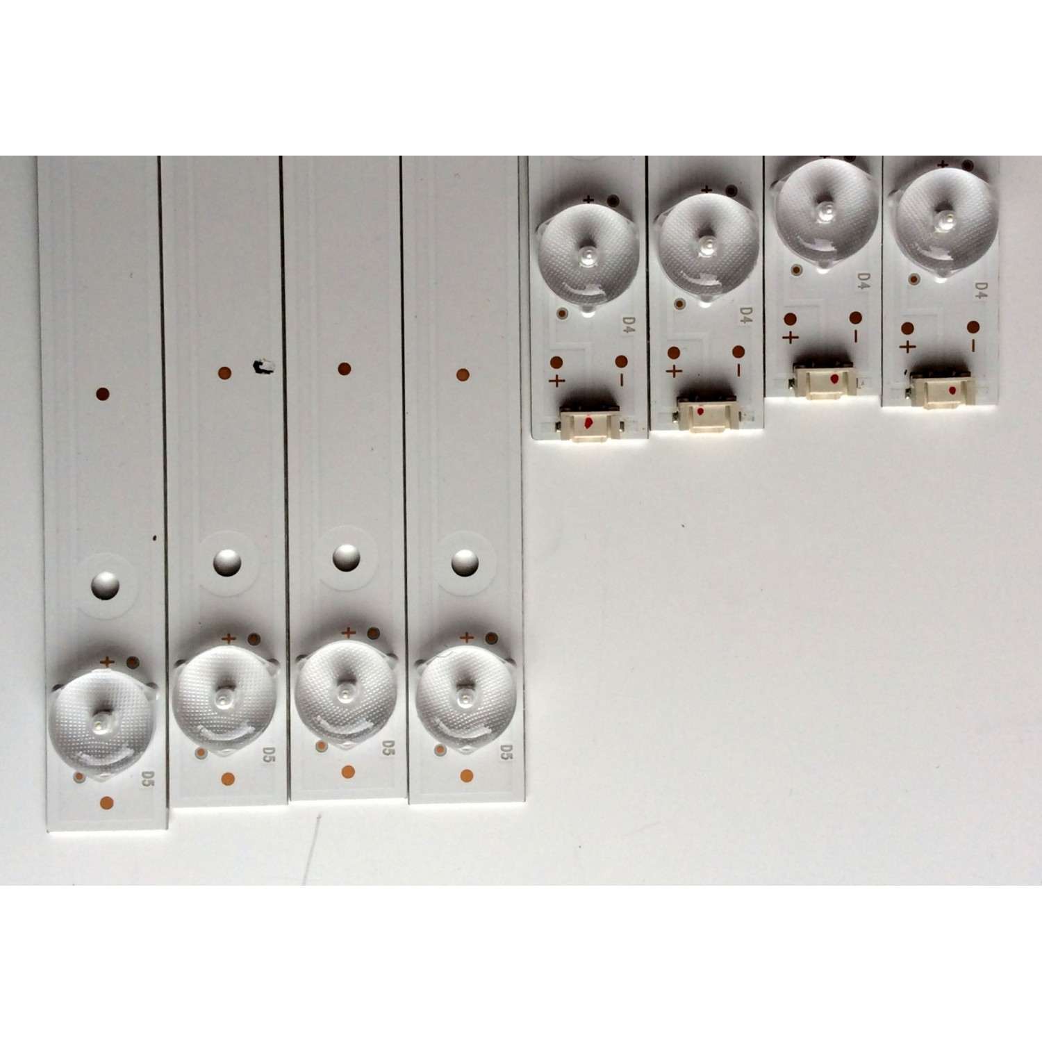 KIT DE LED'S PARA TV (8 PIEZAS) / LG / 170717A1G / KE54M4KK44 / 7710-64300-L100 / 208223 / 170717A1G / CRH-A4330300104L6CNRve1.0 / PANEL RLD430WY (LD0-304) / MODELO 43UJ6200-UA / 43UJ6200-UA.CUSYLH - Imagen 2