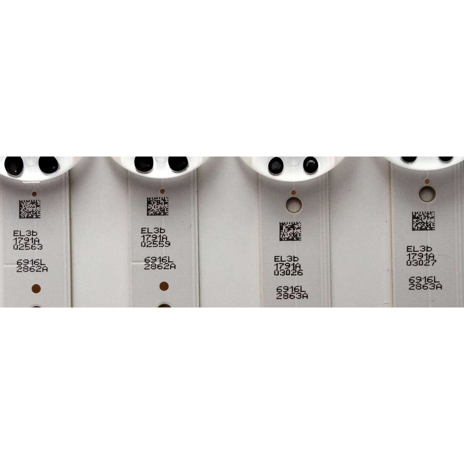 KIT DE LEDS ORIGINAL PARA TV LG 4 PIEZAS / NUMERO DE PARTE 6916L-2862A / 6916L-2863A / 49" V17 ART3 2863 Rev0.2 1 / 6916L2862A / 6916L2863A / PANEL LC490DGG / MODELOS 49UV340C-UB / 49UV340C-UB.AUSYLJR / 49UJ6500-UB.BWM4LJR - Imagen 4