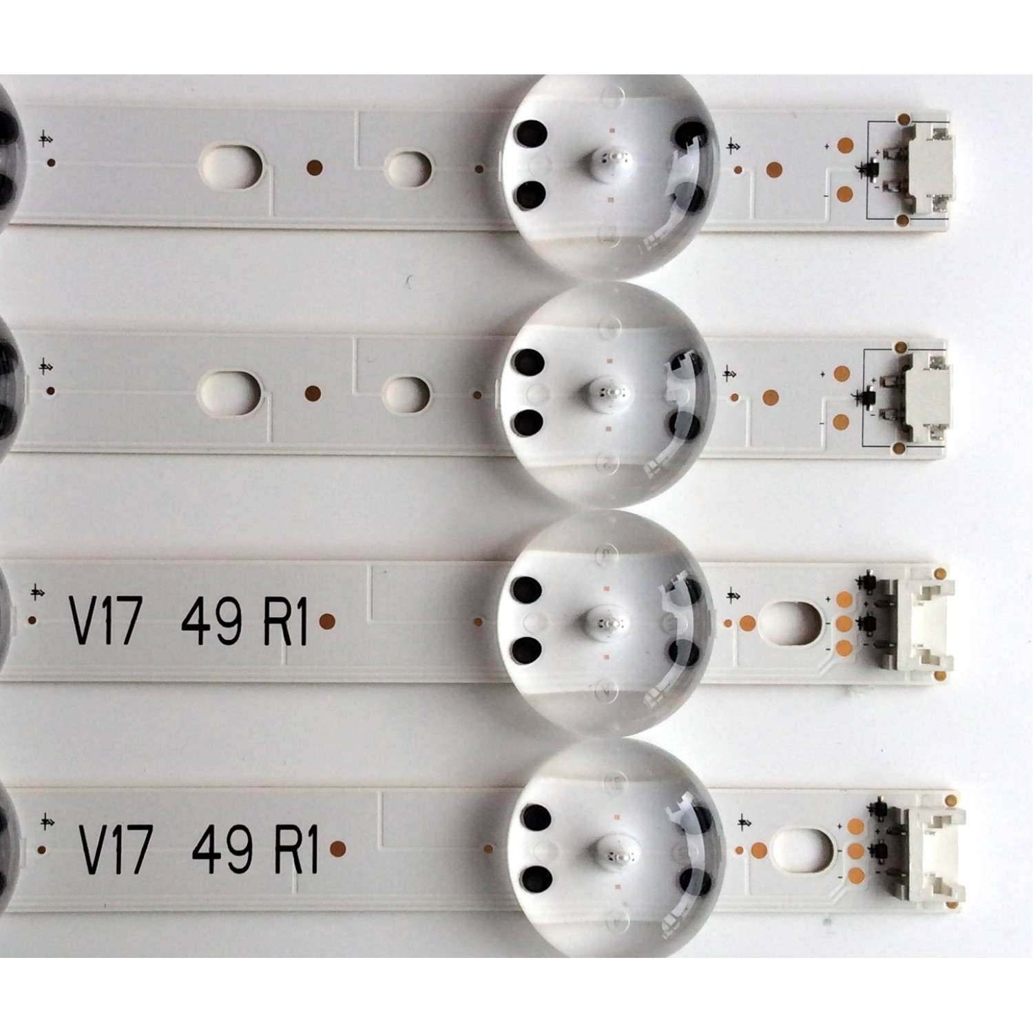 KIT DE LEDS ORIGINAL PARA TV LG 4 PIEZAS / NUMERO DE PARTE 6916L-2862A / 6916L-2863A / 49" V17 ART3 2863 Rev0.2 1 / 6916L2862A / 6916L2863A / PANEL LC490DGG / MODELOS 49UV340C-UB / 49UV340C-UB.AUSYLJR / 49UJ6500-UB.BWM4LJR - Imagen 3