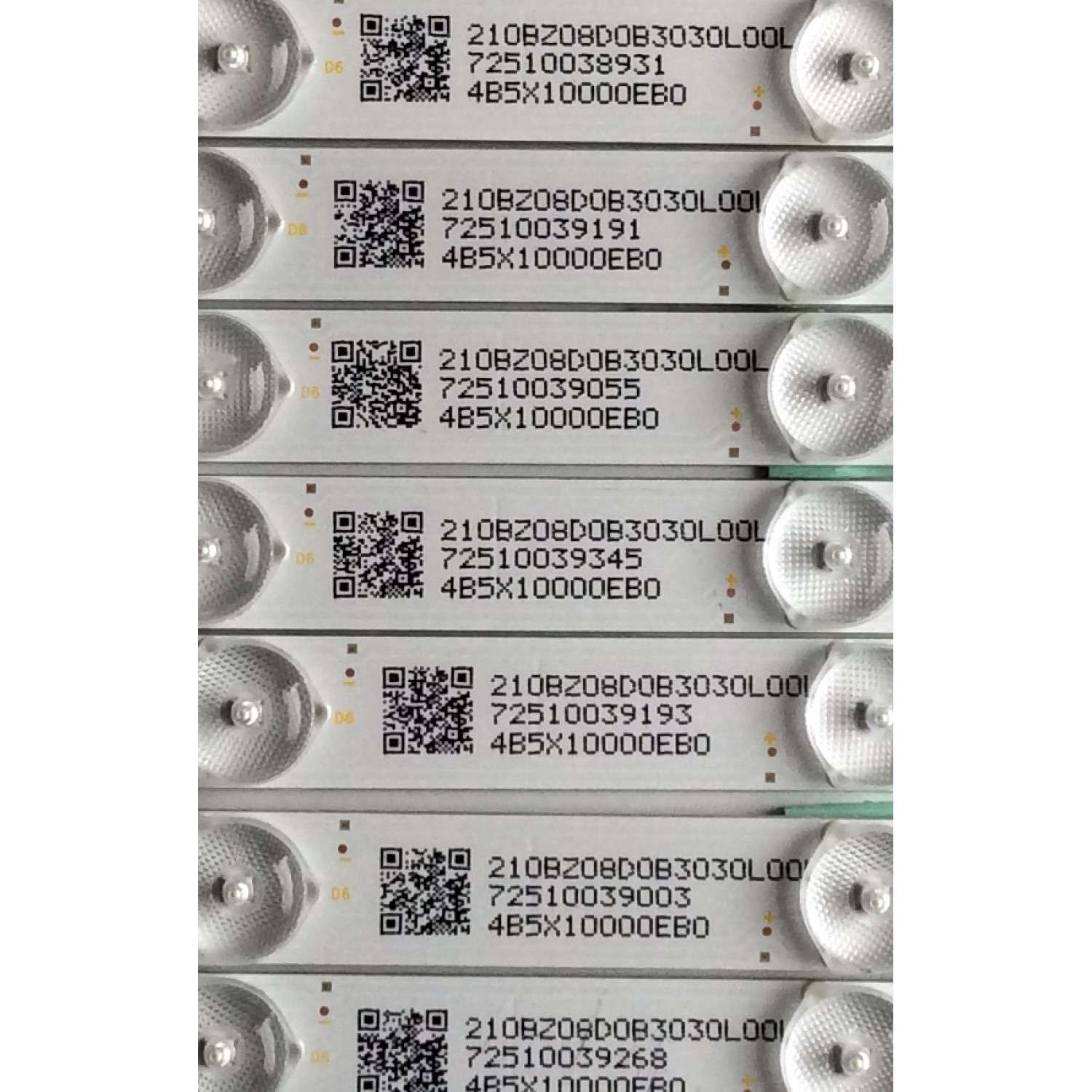 KIT DE LED'S PARA TV VIZIO (16 PIEZAS) / NUMERO DE PARTE LB50080 V0_00 / LB50080 V1_01 / LB50080 V0_00 81075 / LB50080 V1_01 81075 / 210BZ08D0B3030L00L / 1D5Y00000EA0 / PANEL TPT500U1-QVN03.U REV:S7B0A / MODELO M50-E1 - Imagen 4