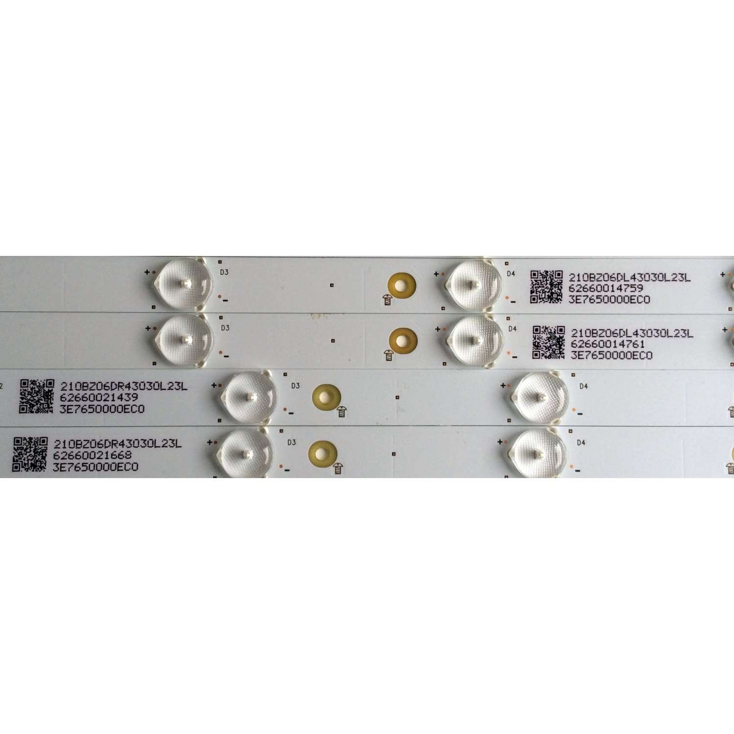 KIT DE LED'S PARA TV (12 PIEZAS) / VIZIO LB50070 / LB50070 V1_00 81075 / 210BZ06DR43030L23L / 3E7650000EC0 / PANEL TPT500J1-HVN07.U / MODELO D50N-E1 / D50N-E1 LTMWVTCT - Imagen 4