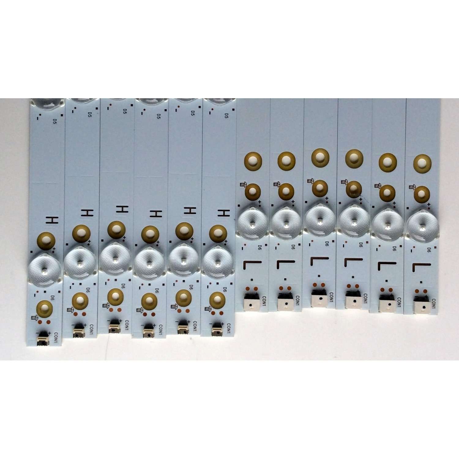 KIT DE LED'S PARA TV (12 PIEZAS) / VIZIO LB50070 / LB50070 V1_00 81075 / 210BZ06DR43030L23L / 3E7650000EC0 / PANEL TPT500J1-HVN07.U / MODELO D50N-E1 / D50N-E1 LTMWVTCT - Imagen 5