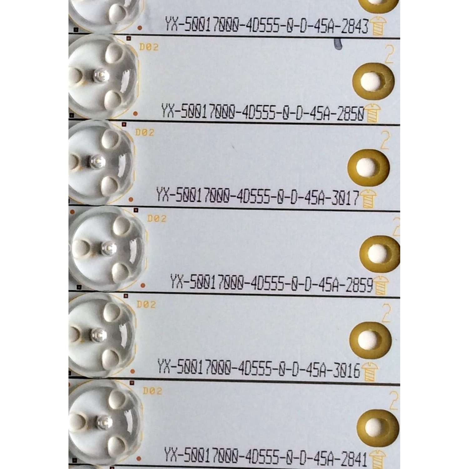 KIT DE LED'S PARA TV (16 PIEZAS) / VIZIO 500TT20 V3 / 500TT19 V3 / 500TT18 V2 / 500TT17 V2 / E88441 / YX-5001700-4D555-0-D-45A / YX-5001710-4D555-0-E-45A / PANEL TPT500J1-HVN04 / MODELOS D500I-B1 / D500I-B1 LTYWRTBQ / E500I-B1 / E500I-B1 LTY6PLKR - Imagen 3