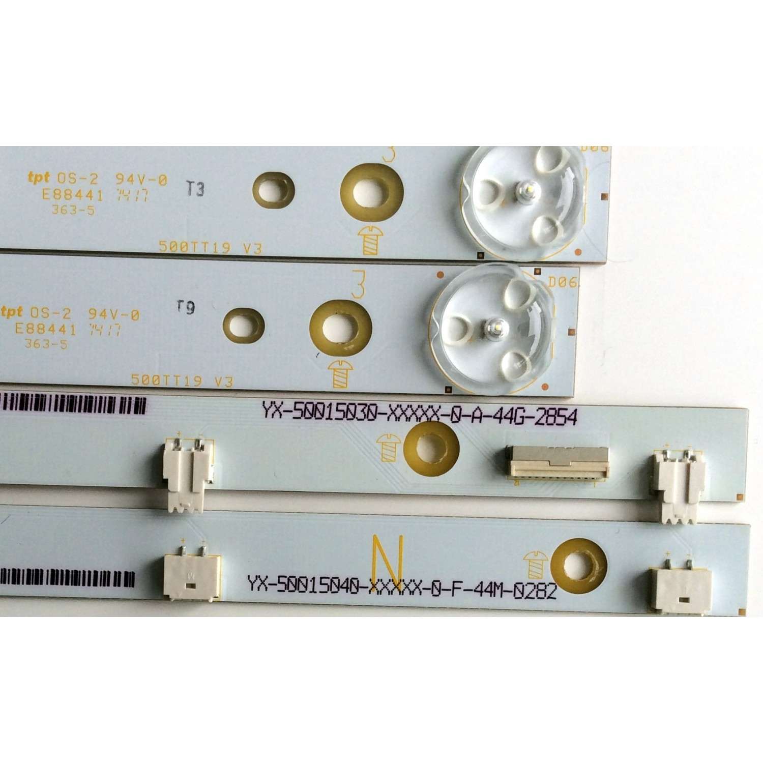 KIT DE LED'S PARA TV (16 PIEZAS) / VIZIO 500TT20 V3 / 500TT19 V3 / 500TT18 V2 / 500TT17 V2 / E88441 / YX-5001700-4D555-0-D-45A / YX-5001710-4D555-0-E-45A / PANEL TPT500J1-HVN04 / MODELOS D500I-B1 / D500I-B1 LTYWRTBQ / E500I-B1 / E500I-B1 LTY6PLKR - Imagen 4