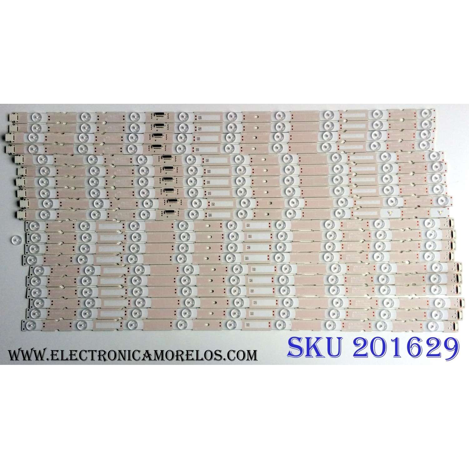 KIT DE LED'S PARA TV (20 PIEZAS) / SONY NLAW00477 / NLAW00477L / NLAW00477R / 80419101 / PANEL YD8F009DND01B / MODELO XBR-65X900F