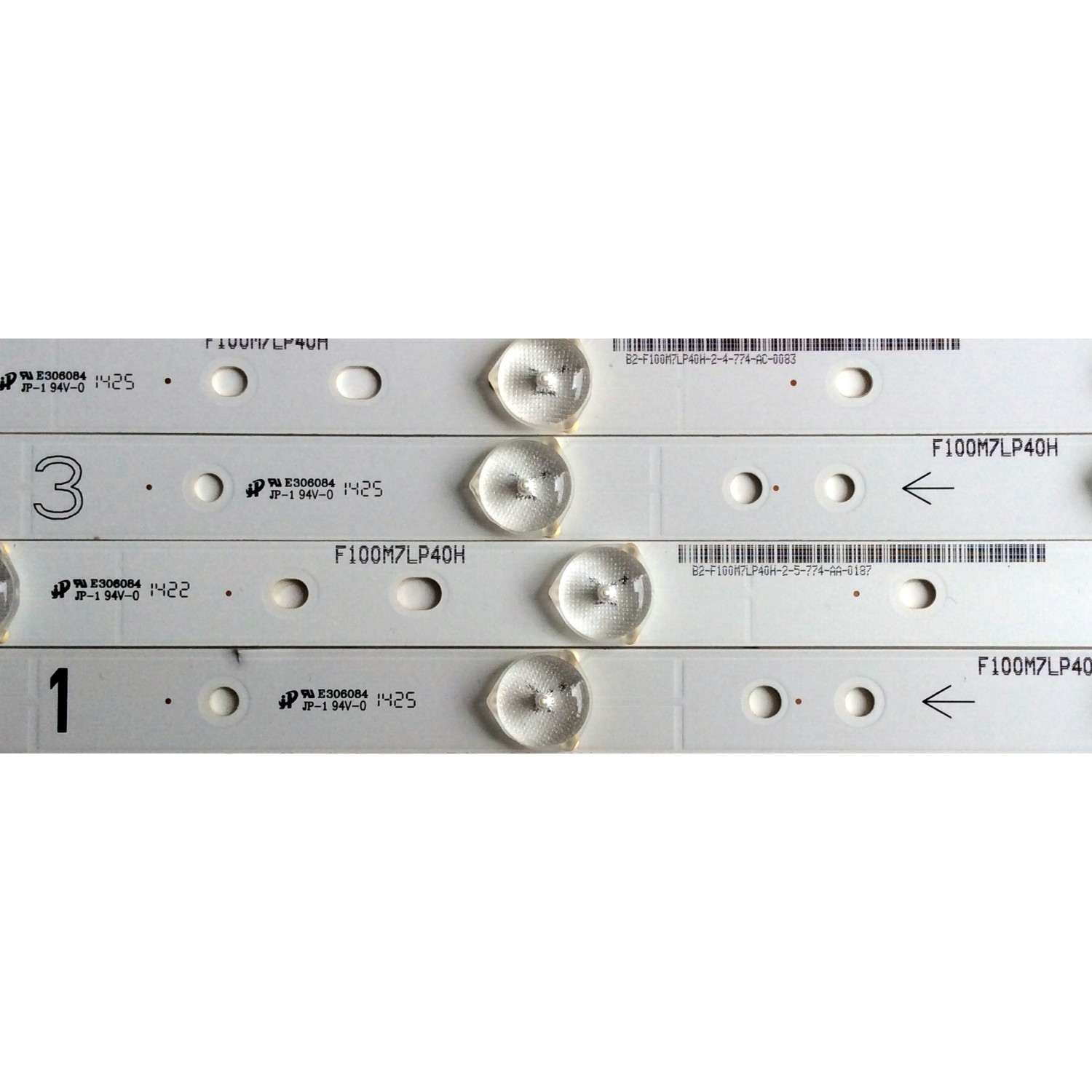 KIT DE LED'S PARA TV (12 PIEZAS) / SHARP E306084 / F100M7LP40H / 0981010221A9 / IC-C-VZAA48D377A / 0981010221AA / IC-D-VZAA48D377B / 0981010221AB / IC-C-VZAA48D377C / 0981010221AC / IC-D-VZAA48D377D / PANEL / MODELO LC-48LE551U - Imagen 5