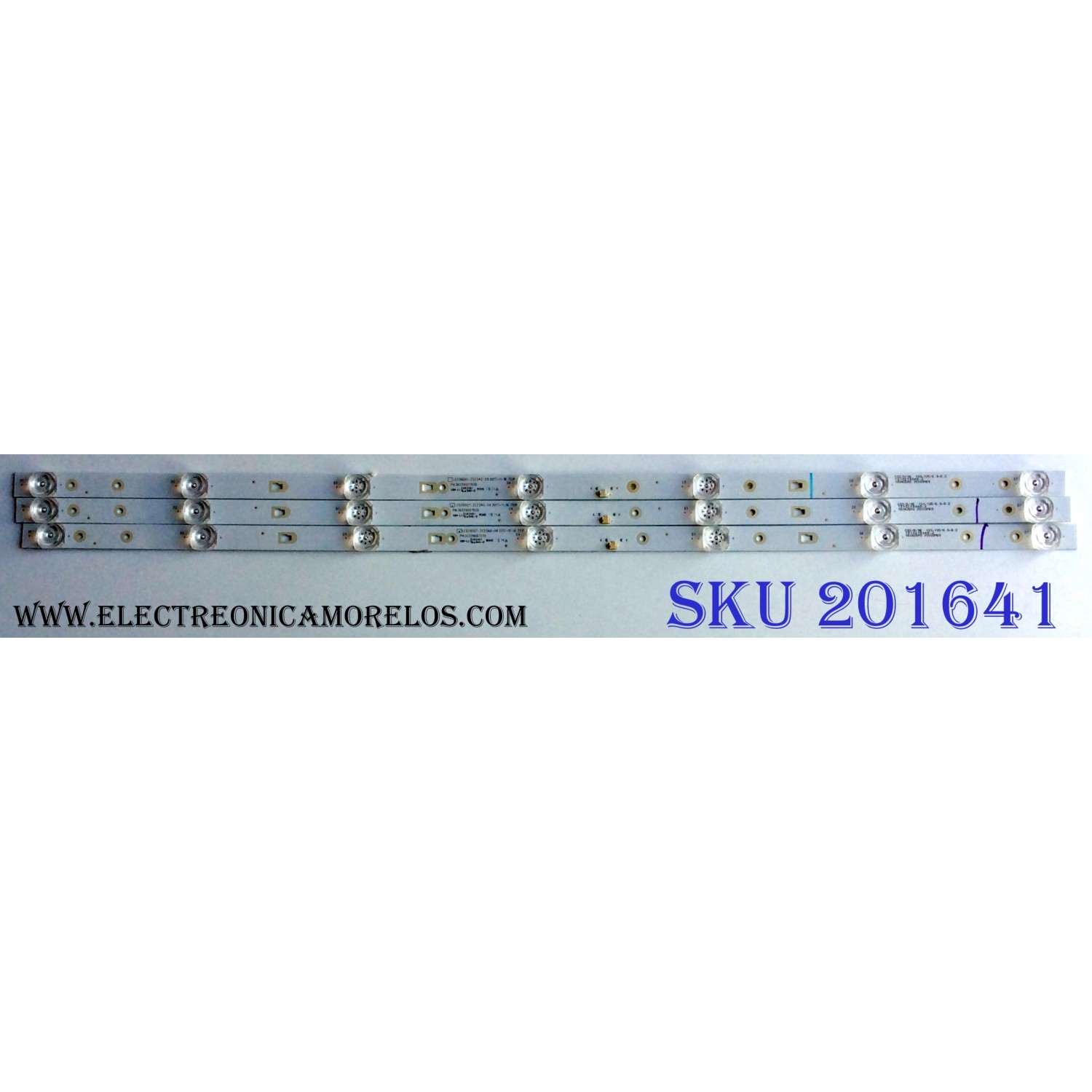 KIT DE LED'S PARA TV (3 PIEZAS) / INSIGNA LED39D07-ZC23AG-09 / 30339007039 / E493461 / 1010219048-2 / 180426A3 / 39000M69 / PANEL T390XVN02.0 / MODELO NS-39D310NA19