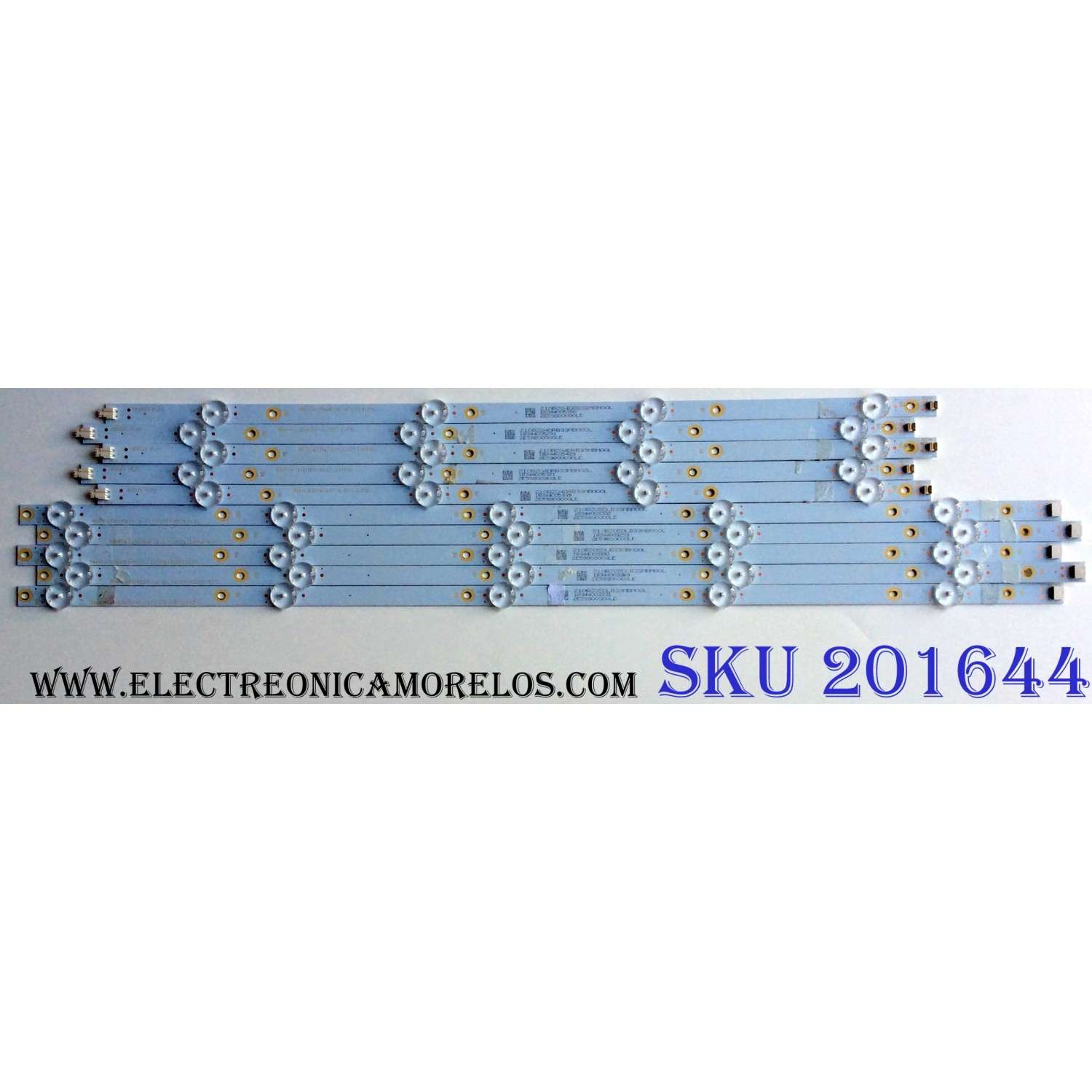 KIT DE LED'S PARA TV (10 PIEZAS) / INSIGNIA LB55135 V1_01 / E349386 / LB55135 V0_01 / 81075 / 2E59800000LE / 210BZ05DLB33MBM00L / 210BZ04DRB33MBM00L / PANEL TPT550U2-D072.L REV:S02B / MODELO NS-55DF710NA19