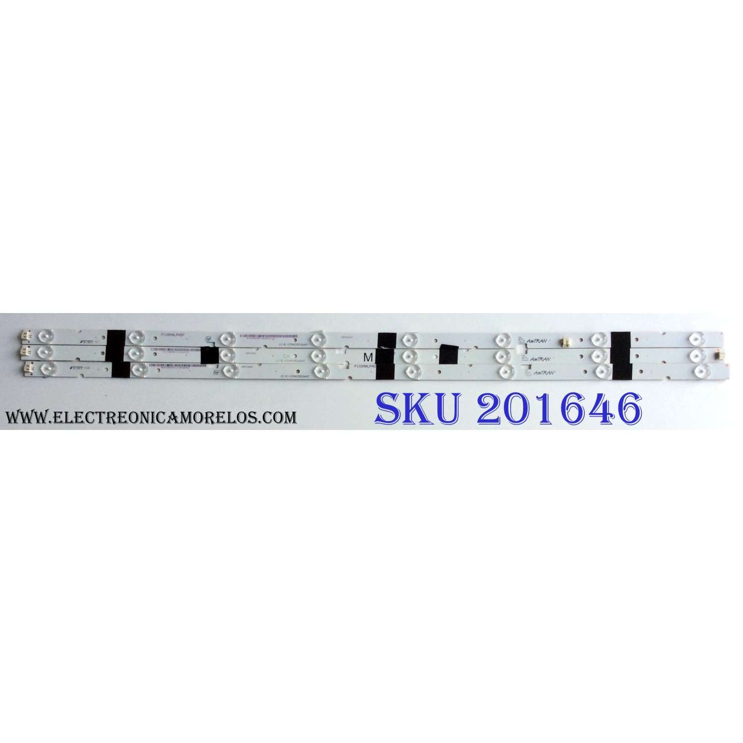 KIT DE LEDS ORIGINAL PARA TV JVC / VIZIO / 3 PIEZAS / NUMERO DE PARTE LED50D10A-ZC62AG-03D / 30350010003D /30350010003DYN / 231025AC10 / 50000M92S / MODELOS LT-50MCS780 / LT-50KB608 / V4K50M-0810 / V4K50M-0810 LMC1T8MA