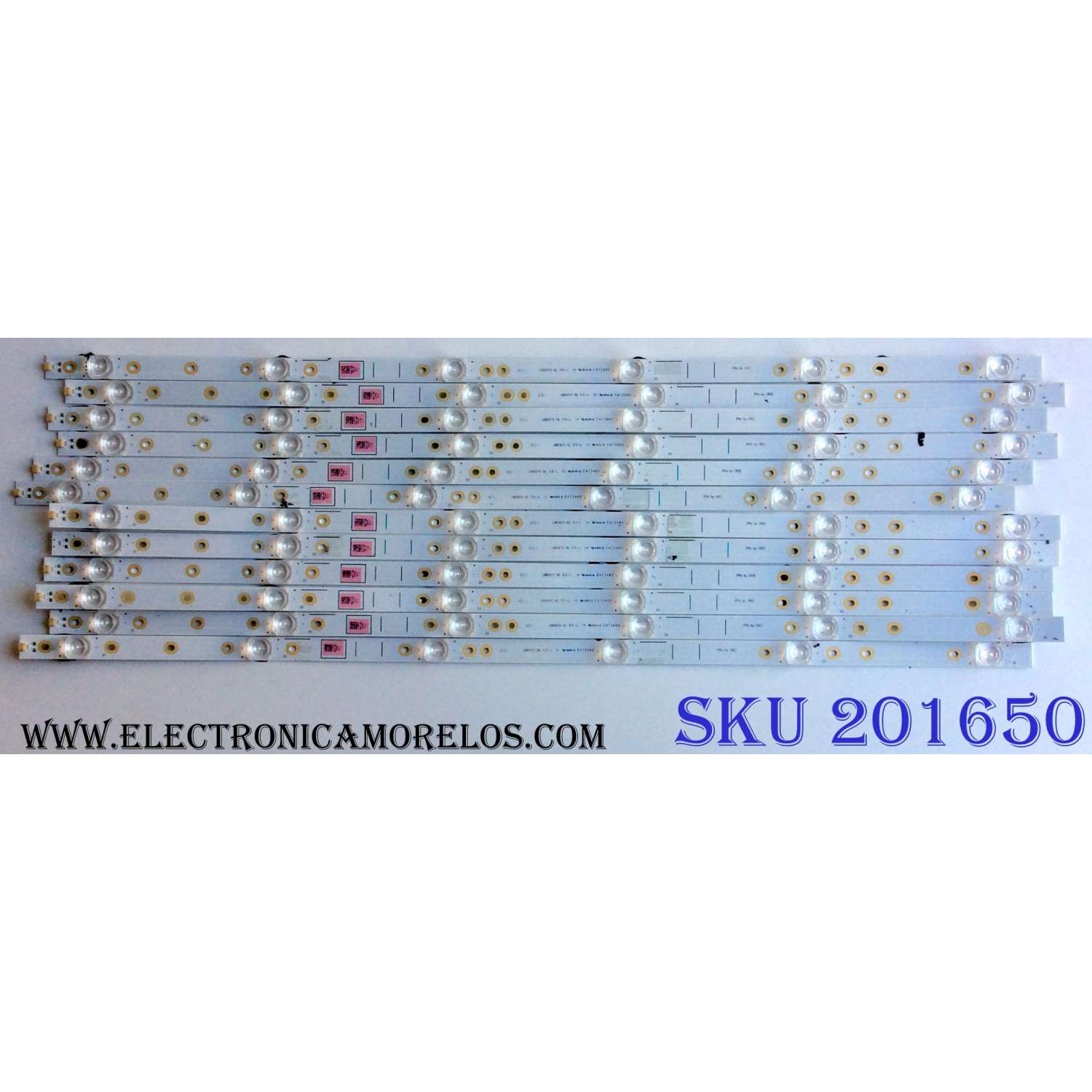 KIT DE LED'S PARA TV (12 PIEZAS) / SHARP LB65073 / LB65073 V0 / E473485 / 1199800 / PANEL HD650S1U71 / HD650S1U71\S8\GM\CKD\ROH / MODELOS LC-65Q7300U / 65R6E