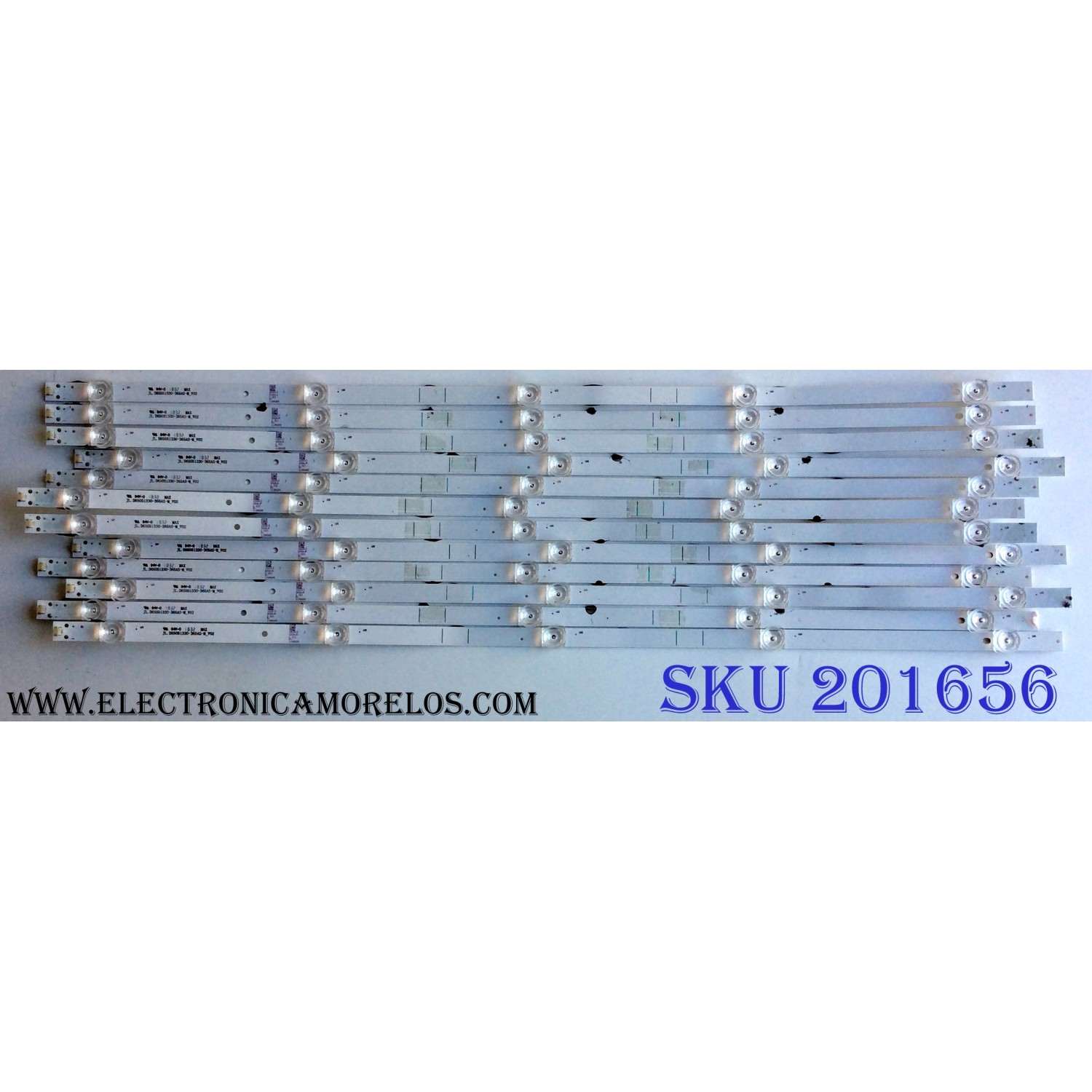 KIT DE LED'S PARA TV (12 PIEZAS) / SHARP JL.D65051330-365AS-M_V02 / 1199095 / 181005 / JL.D65051330  / PANEL HD650S1U71 / HD650S1U71-L1\S0\GM\ROH / MODELOS LC-65Q7300U / LC-65Q7370U
