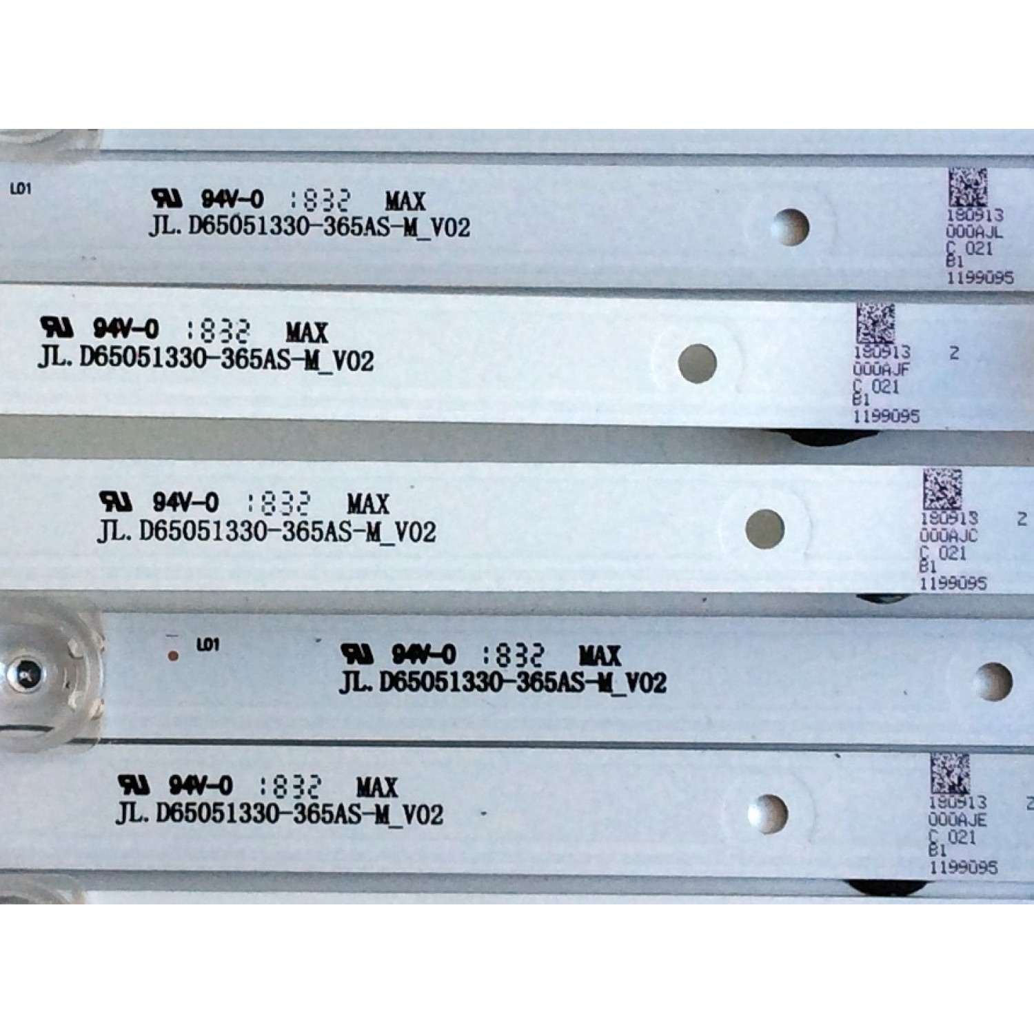 KIT DE LED'S PARA TV (12 PIEZAS) / SHARP JL.D65051330-365AS-M_V02 / 1199095 / 181005 / JL.D65051330  / PANEL HD650S1U71 / HD650S1U71-L1\S0\GM\ROH / MODELOS LC-65Q7300U / LC-65Q7370U - Imagen 2