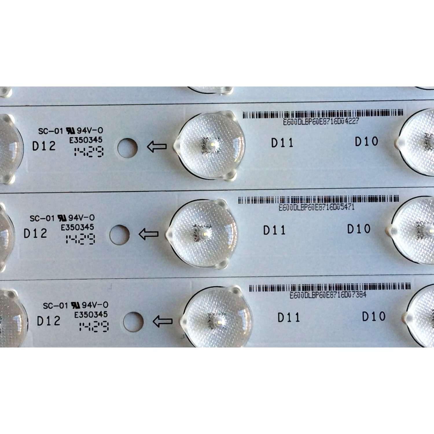 KIT DE LED'S PARA TV (16 PIEZAS) / VIZIO E600DLB021-004 / E350345 / E600DLBP60E8716D / PANEL'S S600FU1-1 / S600FU1-3 / MODELOS P602UI-B3 / P602UI-B3 LFTRRDAQ / P602UI-B3 LFTRRDAR - Imagen 3