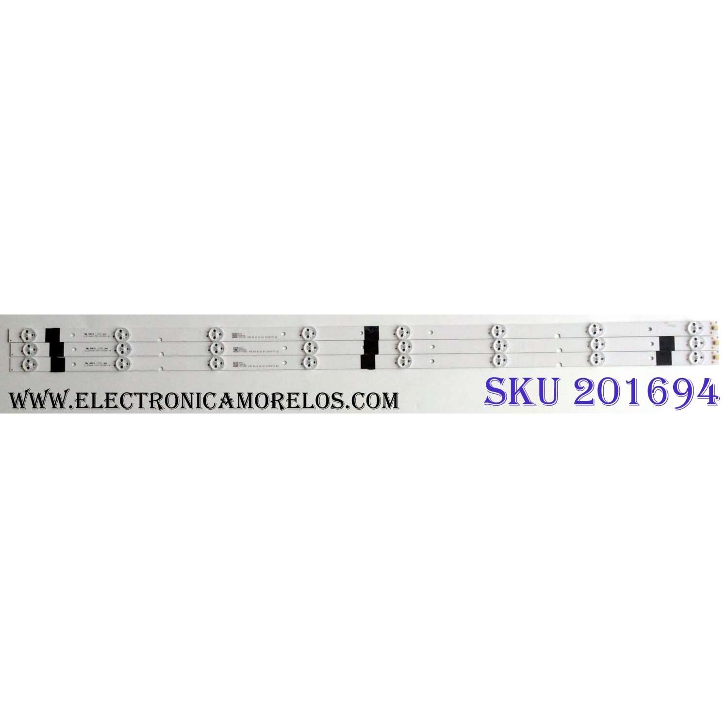 KIT DE LED'S PARA TV (3 PIEZAS) / SHARP JL.D39681330-003BS-M / 1171297 / 0814 / PANEL JHD396N2F01-K1QL\FM\ROH SHARP / MODELO LC-40Q3070U / LC-40Q5020U