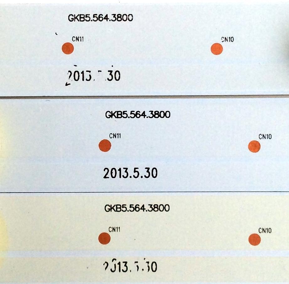 KIT DE LED'S PARA TV APEX ((3 PIEZAS)) / NUMERO DE PARTE GKB5.564.3800 / 3914-96162-D / LK315T3HA49 / PANEL LK315T3HA49 / DH3151A05-5 / MODELO LE3245M - Imagen 3