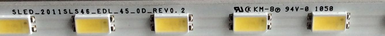 KIT DE LED'S PARA TV SONY (2 PIEZAS) / NUMERO DE PARTE LJ64-02872A / LJ64-02873A / SLED_2011SLS46_EDL_45_0D_REV0.2 / 46-DOWN-120HZ / 46-UP-120HZ / 1010111A0 / 1001220A0 / PANEL LTY460HJ05 / MODELOS KDL-46EX720 / KDL-46EX723 - Imagen 5