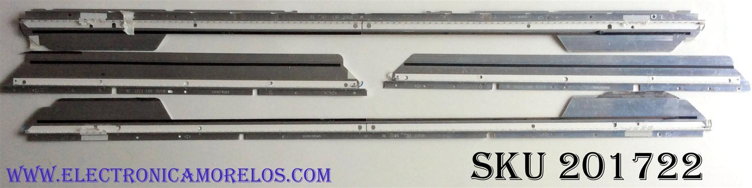 KIT DE LED'S PARA TV (4 PIEZAS) / INSIGNIA LJ64-01762B / LJ64-01763B / LJ64-01764B / LJ64-01765B / PANEL  LTA460HF07 / MODELO NS-46E560A11