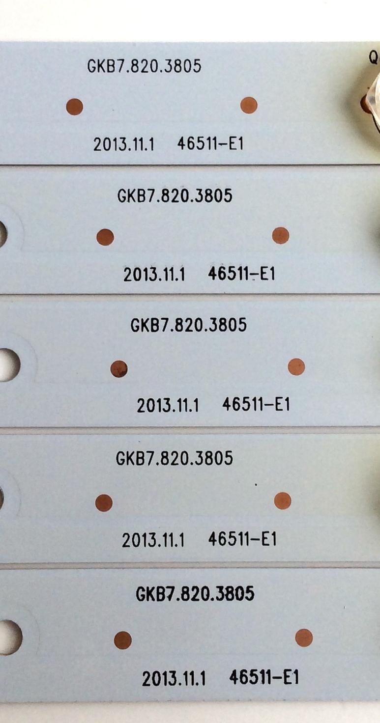 KIT DE LED'S PARA TV (5 PIEZAS) / WESTINGHOUSE GKB7.820.3805 / 46511-E1 / PANEL T460HB01.V0 / D460D3-GG53-C0X / D460D3-GG53-COX/ MODELO DW46F1Y2 - Imagen 3