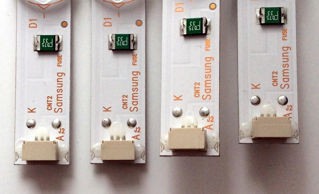 KIT DE LED'S PARA TV (4 PIEZAS) / SAMSUNG 303GC430048 / GC430M16 / GC43D08-ZC22AG-20 PANEL BOEI430WQ1 / MODELO UN43NU6950FXZA BZ01 - Imagen 4