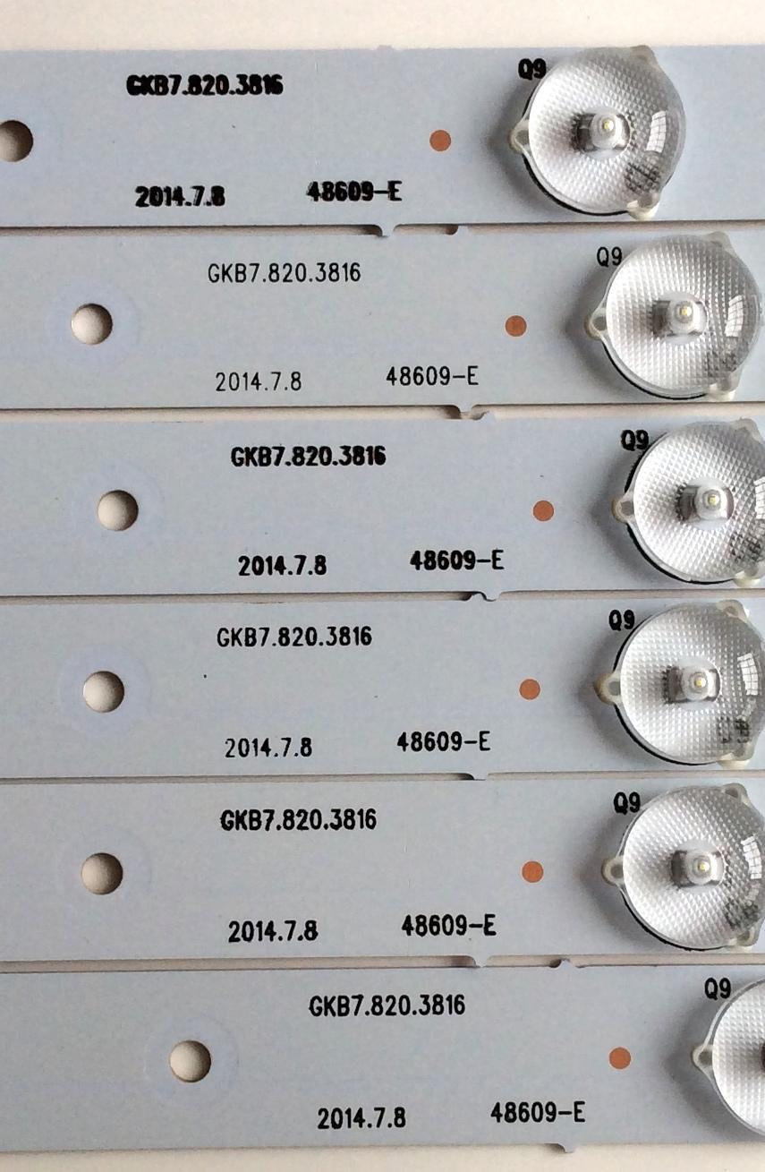 KIT DE LED'S PARA TV (6 PIEZAS) / WESTINGHOUSE GKB7.820.3816 / LTE48335 / 5.948.3018 / 15060I-JY-A0M32 / 48609-E / PANEL LSC480HN05 / MODELOS DWM48F1Y1 / DWM48F1Y1 TW-7810-S048B - Imagen 4